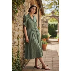 Desert West Vintage Dress Women’s Medium Western Cowgirl Stagecoach Cottagecore